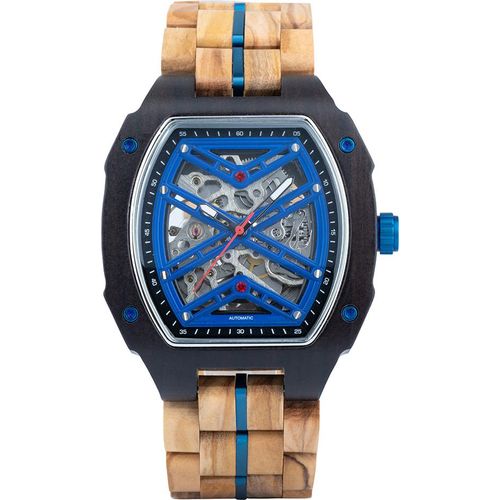 Edenhölzer Herren Holzuhr Skeleton Automatik Sal ED090-001