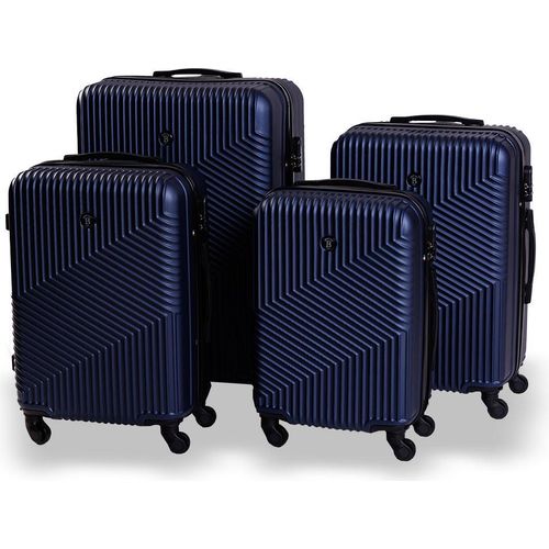 Reisekoffer BERTOO Milano – blaues Set 4 in 1