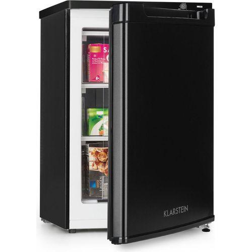 Klarstein Mini Gefrierschrank, Klein & Leise, Freistehender Gefrierschrank, 80L Kleiner Gefrierschrank, Tiefkühlschrank mit Eiswürfelform & Eisschaber, Effiziente Gefrierschränke, Kompakter Freezer