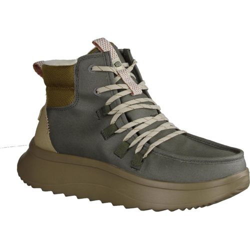 HEYDUDE Wendy Apres Coated Twill Damen Boots Olive Größe 42