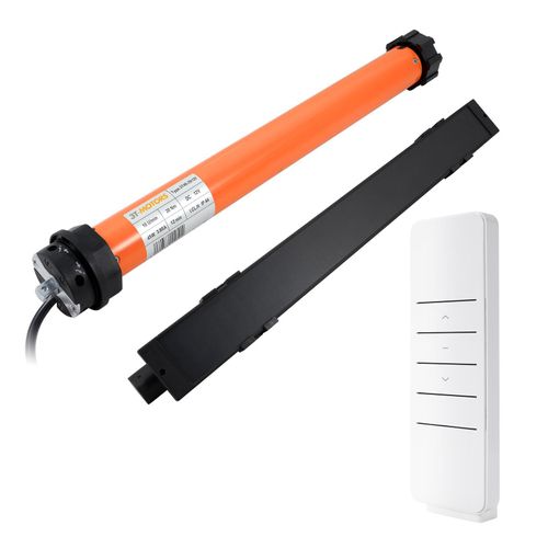 12V Rollladenmotor 20Nm SW60 + Solarpanel inkl. Handsender HSZ1