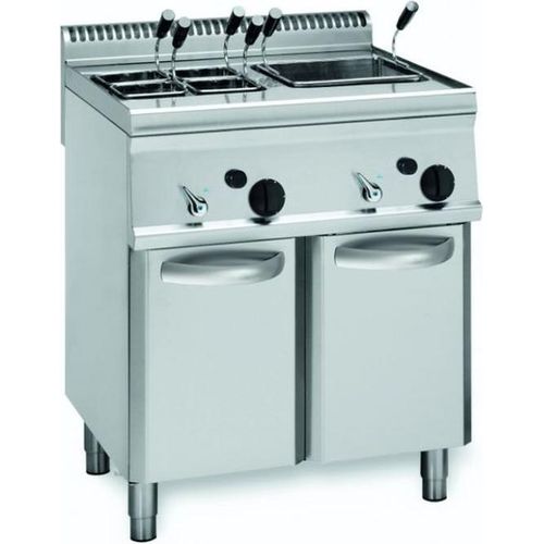 KBS Gasnudelkocher 2 Becken 2X 23 Liter Standgerät 700x700x850 mm GN 2/3