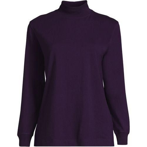Super T-Stehbundshirt, Damen,  Lila, Baumwolle, by Lands' End