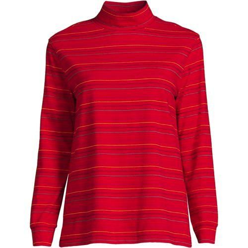 Super T-Stehbundshirt, Damen,  Rot, Baumwolle, by Lands' End