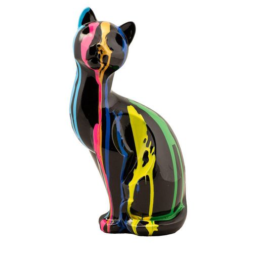 Skulptur BUNTE KATZE II