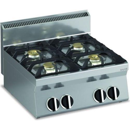 KBS Gasherd 4 Brenner 400x650x295 mm Tischgerät Piezozündung und Pilotflamme