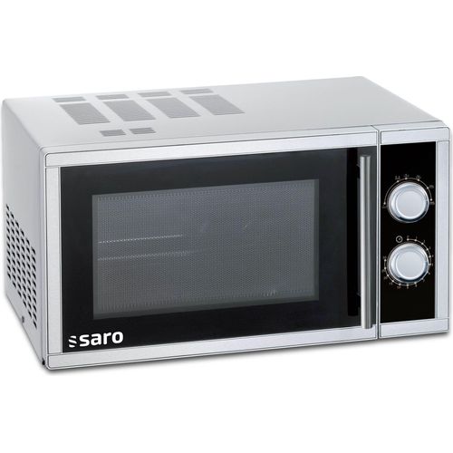 Saro Mikrowelle mit Grill WD 900 U – Edelstahl, 230 V, 25 l, 1,4 kW