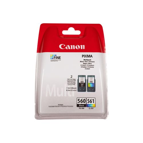 Original Canon Pixma TS 5352 (3713C006 / PG-560 CL-561) Druckerpatrone Schwarz,Color (Cyan,Magenta,Gelb)