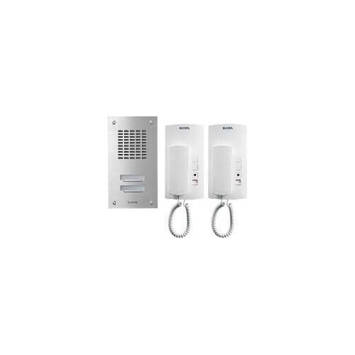 UP-1+n-Audioset 2 Teilnehmer Edelstahl ASZ-2 EM
