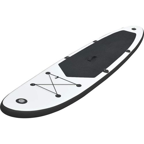 vidaXL Aufblasbares Stand Up Paddle Board Set Schwarz und Weiß