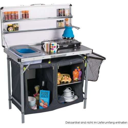 Profi Campingküche - XL Arbeitsplatte, Spülbecken und Gewürzregal Kampa FK0001