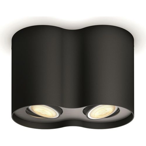Deckenleuchte White Ambiance Doppelt PHILIPS Hue Pillar Schwarz