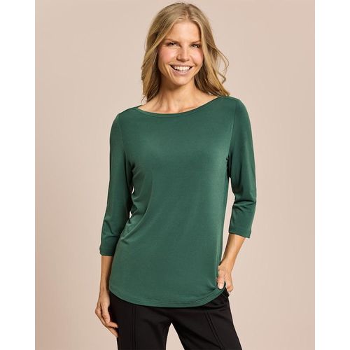 Basic Shirt mit U-Boot Ausschnitt