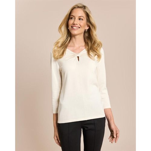 Pullover mit Schleife am Ausschnitt