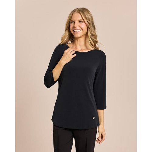 Basic Shirt mit U-Boot Ausschnitt