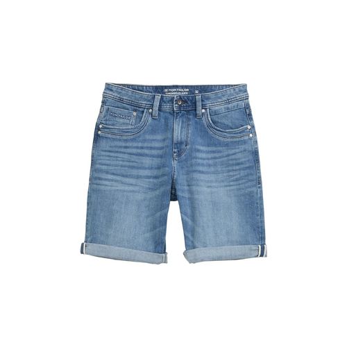 TOM TAILOR Herren TTMORRIS RELAXED Jeans Shorts, blau, Uni, Gr. 30