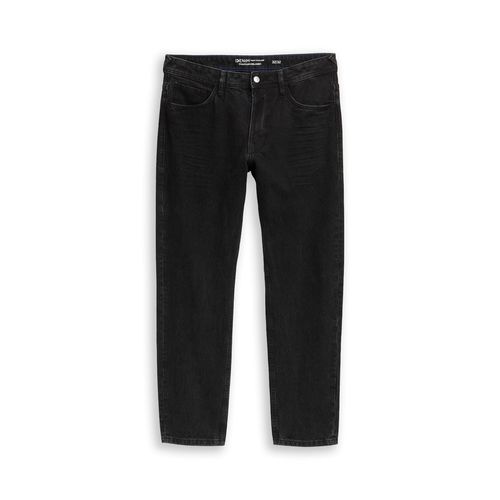 TOM TAILOR DENIM Herren TTWAYLEN RELAXED Jeans, schwarz, Uni, Gr. 33/34