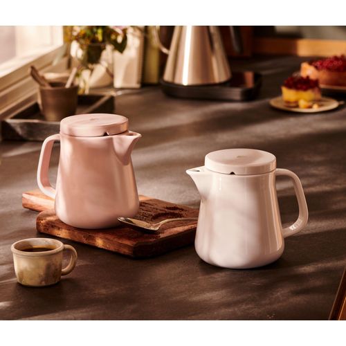 Tchibo - Kaffeebereiter Keramik - silber