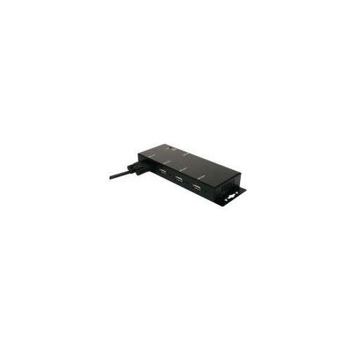 EXSYS External 4 Port USB 2.0 HUB, 480 Mbit/s, Schwarz, Metall, CE, FC, ROHS, Win 98SE, ME, 2000, XP, Vista, Server 2003 Linux Mac OS, 250 g