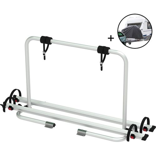 Deichsel Fahrradträger Caravan ECO | 2 Fahrräder | 50 Kg | inkl. Hülle