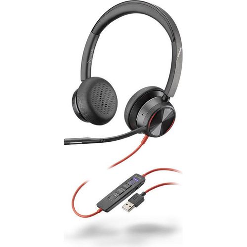 POLY Blackwire 8225 Kopfhörer Kabelgebunden Kopfband Büro/Callcenter USB Typ-A Schwarz