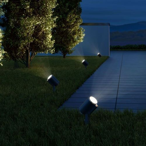 Steinel Außenstrahler Spot Garden Night Automatic Schwarz