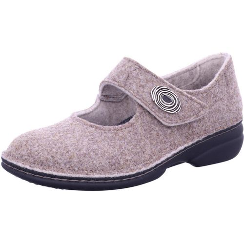 Finn Comfort Damen Slipper in Beige, Größe 39