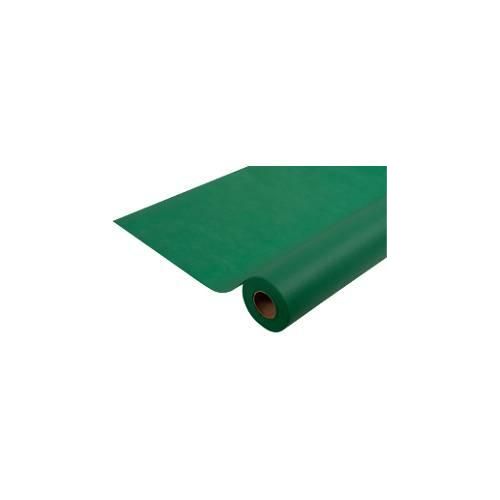Tischdecke ProNappe, wasserabweisend, abwischbar, reißfest, L 20 m x B 1200 mm, recycelbares Spunbond, tannengrün, 1 Rolle