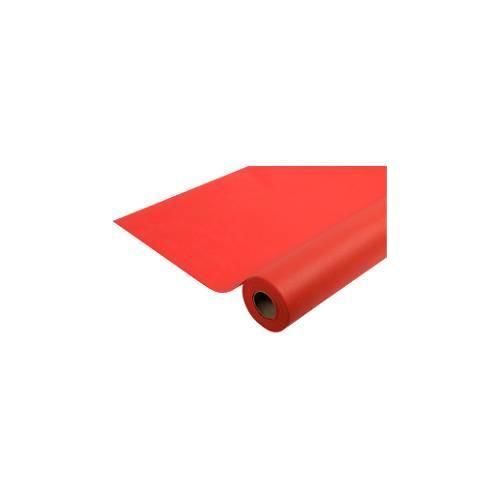 Tischdecke ProNappe, wasserabweisend, abwischbar, reißfest, L 20 m x B 1200 mm, recycelbares Spunbond, rot, 1 Rolle