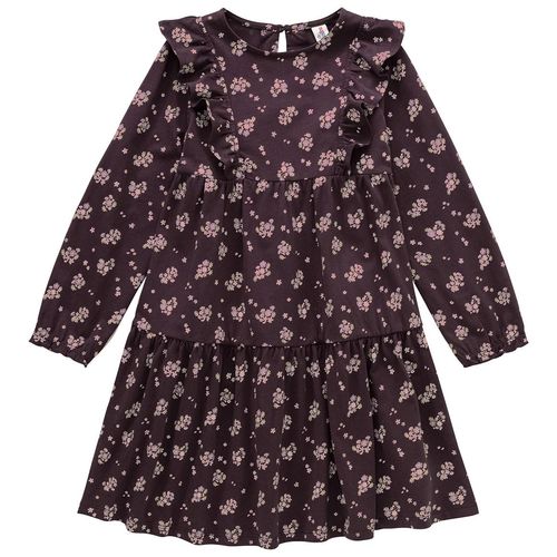 Mädchen Kleid mit Blumen-Allover