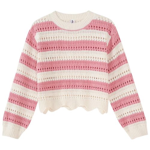 Mädchen Pullover mit Streifen