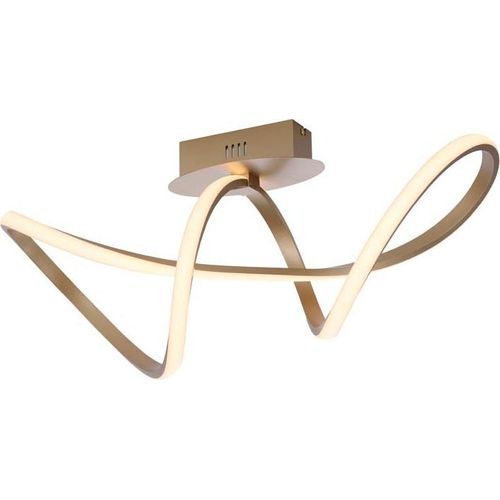 LED Deckenleuchte messing matt, dimmbar, L 62 cm