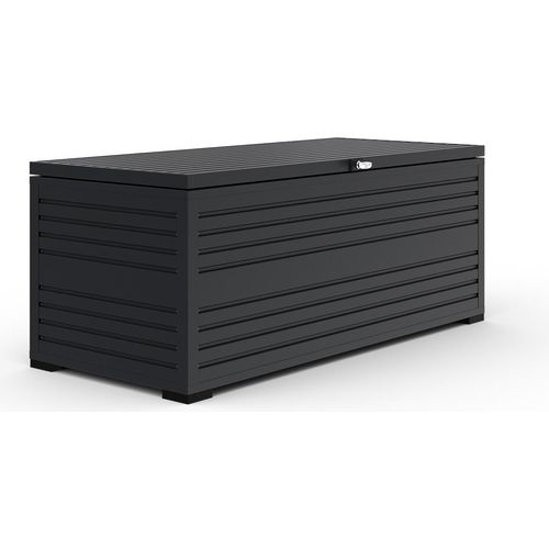Weide Gartenbox | 100% Aluminium | Aufbewahrungsbox 284 L | Outdoor Box mit Deckel | 100 x 64 x 46 cm