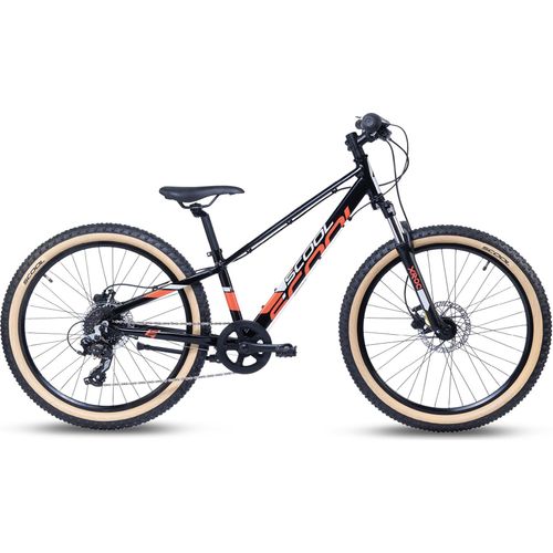 S'COOL Xroc disc 24 Zoll 8-Gang Altus Black/Orange | Kinderfahrrad | Jugendfahrrad | 24 Zoll | Mountainbike | 8 Gang