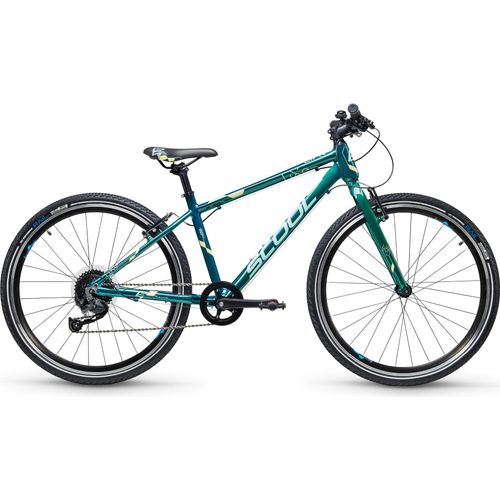 S'COOL liXe 26 Zoll 9-Gang Altus Dark Green/Mint / Kinderfahrrad / Jugendfahrrad | 9 Gang | Rahmenhöhe 38 | 26 Zoll