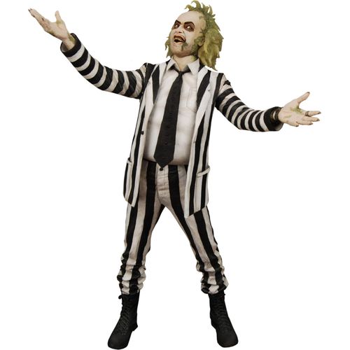 Neca Beetlejuice 1988 1/4 Gestreiftes Anzug Actionfigur 45 Cm One Size