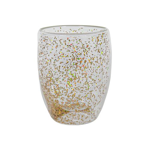 Trinkglas KONFETTI gold