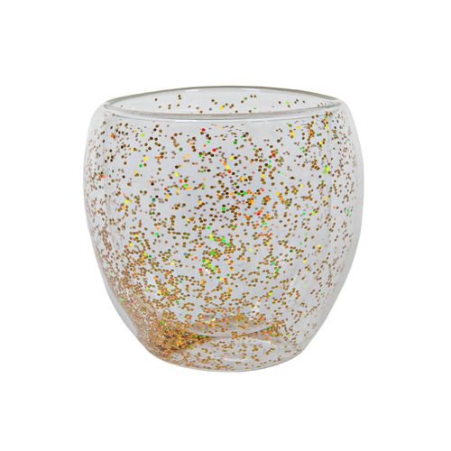 Trinkglas KONFETTI gold
