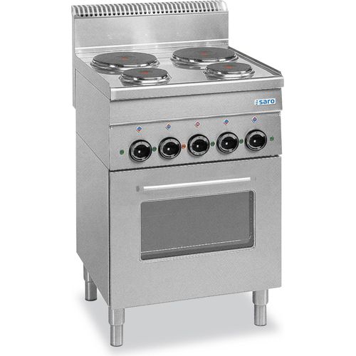 SARO Elektroherd, 4Pl.+Grill+Umluftofen, 600 Line, E4F6