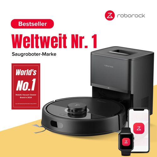 Roborock Q7 BF+ Staubsauger Roboter 8000 Pa(Upgrade von Q7 max+/Q5 Pro+), PreciSense® LiDAR-Navigation, Dual Anti-Tangle-System für Teppich,Tierhaare