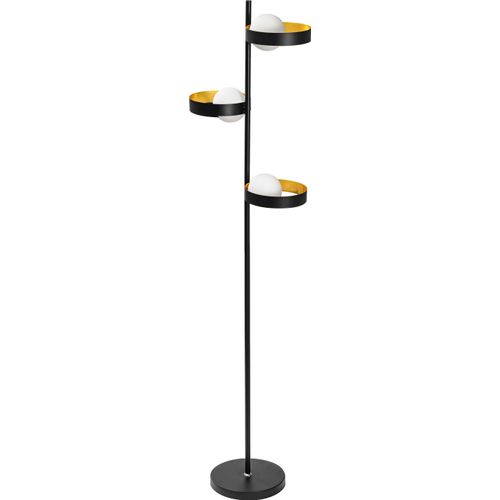 OSRAM DECOR Memphis Stehleuchte, schwarz/gold, mit G9 Sockel für den einfachen Austausch des Leuchtmittels, kann mit einfacher oder smarter Lampe bestückt werden, Schutzklasse IP20