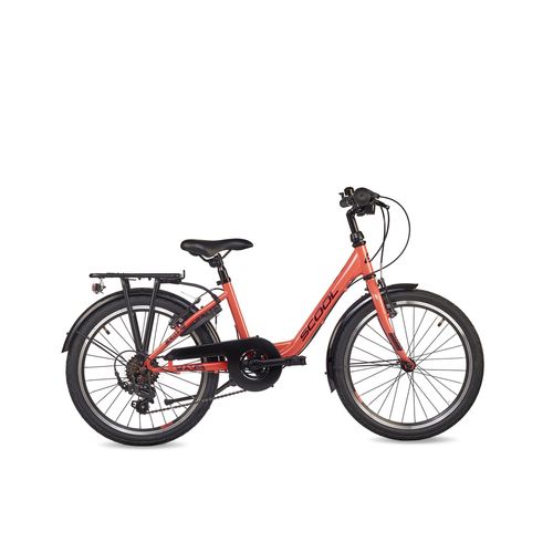 Kinderfahrrad-20-Zoll-Mädchen-SCOOL-chiX-K6-6-Gang-Coral-Dark-Red-Kettenschaltung