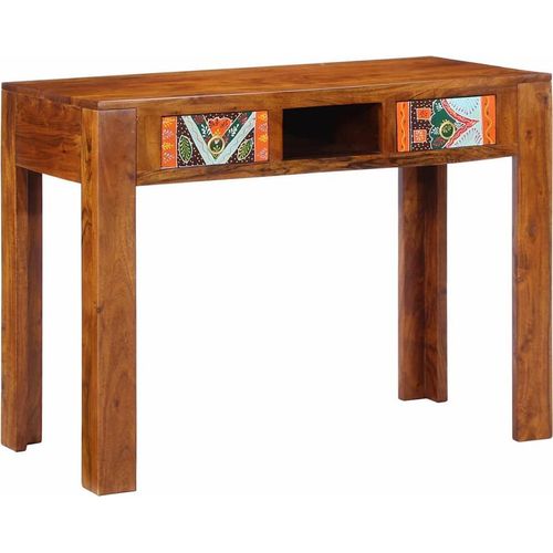 Schreibtisch 100x50x75 cm Massivholz Akazie