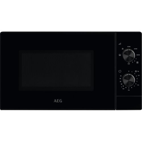 AEG MFB2111DB Freistehende Mikrowelle mit Grill - 21 L, 800 W, Drehteller Ø 27 cm, Schwarz