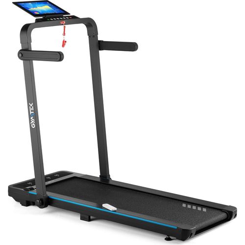 Gymtek® Laufband für Zuhause, Walking Pad, Treadmill - bis 120 kg, 12 km/h - Klappbar - Trainingscomputer - LCD-Display - Fitness, Home Gym