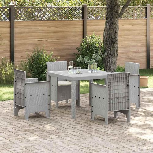 Garten Essset 5 pcs Hellgrau Polypropylen