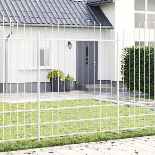 Gartenzaun Weiß 340 x 200 cm