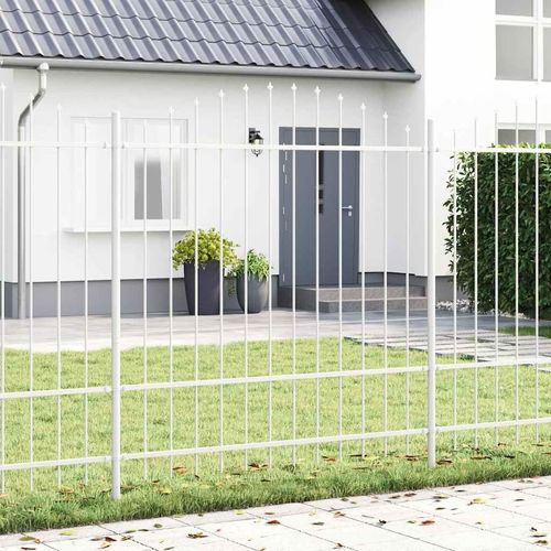 Gartenzaun Weiß 340 x 175 cm