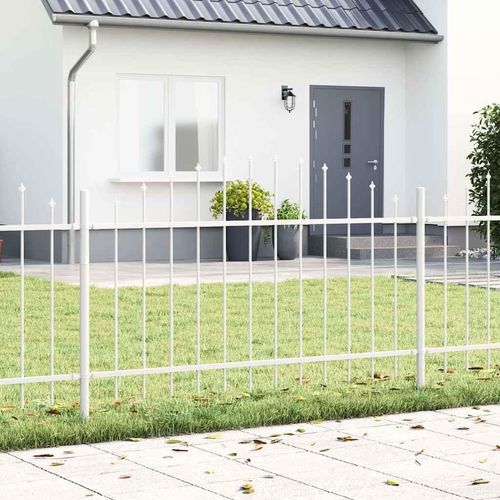 Gartenzaun Weiß 510 x 100 cm
