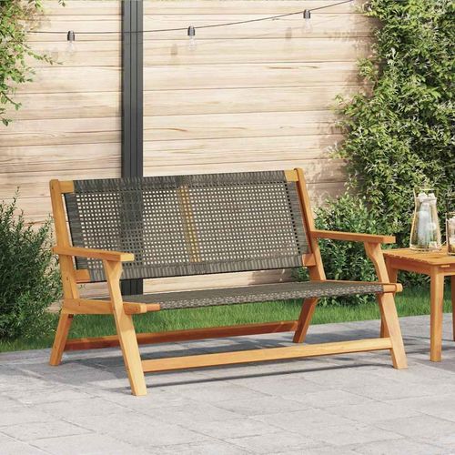 Gartenmöbel Grau 122 x 78 x 73cm Massivholz Akazie